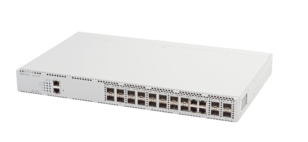 Ethernet-коммутатор MES3316F, 12x1G SFP + 4xCombo + 4x10G SFP+, L3, dual PSU